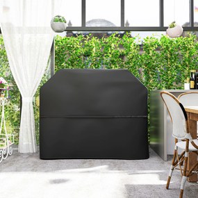 Outsunny Husă BBQ Oxford 600D, Impermeabilă Antivânt Negru | Aosom Romania