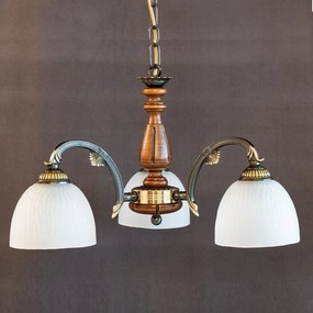 Lustra rustica suspendata cu 3 brate design italian 9941
