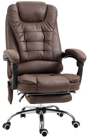 Vinsetto Scaun Birou Masaj – inclinabil, incalzire & 6 Vibratii | Aosom Romania