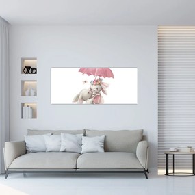 Tablou - Animăluț în acuarelă N⁰3 (120x50 cm)