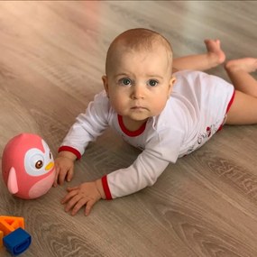 Jucărie Pinguin Baby Mix  roz, 14 cm