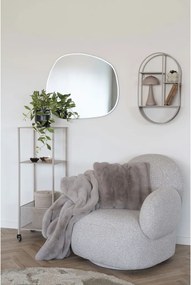 Fotoliu Messina cu rotire, bouclé, gri deschis