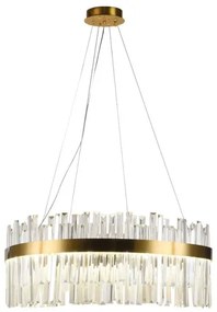 Lustră LED de cristal dimabilă pe cablu LED/80W/230V + telecomandă