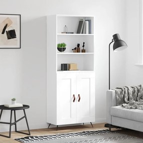 vidaXL Dulap înalt, alb, 69,5x34x180 cm, lemn compozit
