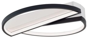 Plafoniera LED moderna design circular OLGA negru/alb