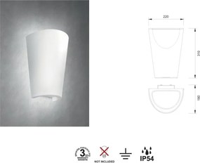 Aplica perete exterior tip ghiveci cu iluminat si spatiu flori TEJA