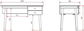 Set BILLY în alb (alb satinat) format dintr-un Pat copii (90 x 200 cm), o noptieră, un birou și o comodă.