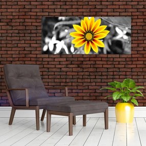 Tablou cu floare galbenă (120x50 cm)