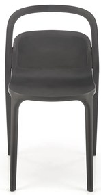 Scaun din plastic negru K490