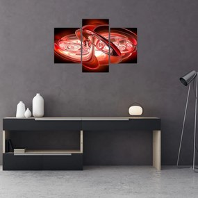 Tabloul - forme roșii (90x60 cm)