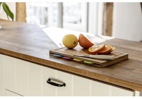 WENKO 53064100 - Tocător 32,5 x 22,5 cm maro/multicolor