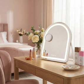 Oglindă LED GLAM White 40x45cm