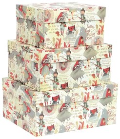 Cutii de cadouri 3 buc. Little Red Riding Hood – Kartos