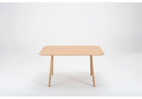 Masă din lemn de stejar Gazzda Ava, 140 x 90 cm