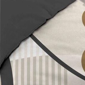 Lenjerie de pat bej din bumbac pentru pat dublu, extinsă 240x220 cm Santana – douceur d'intérieur