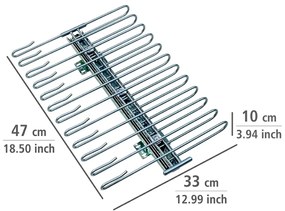 Wenko Cuier extensibil pentru pantaloni pentrudulap, 12 perechi