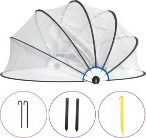 vidaXL Cupolă pentru piscină, 467x234 cm, PVC, rotund