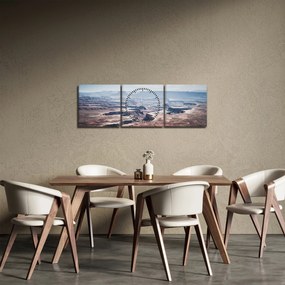 Tablou cu canion, SUA (cu ceas) (90x30 cm)