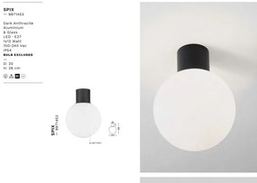 Plafoniera iluminat exterior moderrn IP54 SPIX