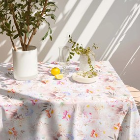 Goldea față de masă 100% bumbac deluxe - flori sălbatice 100 x 100 cm
