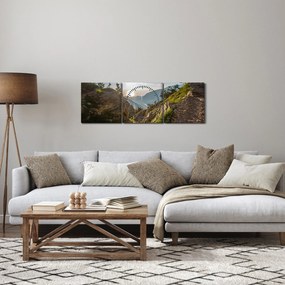 Tablou - Muntele Olimpus (cu ceas) (90x30 cm)