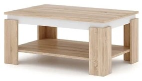 Măsuță de cafea LUNO stejar sonoma/albă