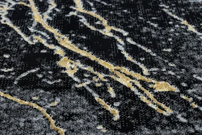 Modern GLOSS covor  529A 82 Marmură, piatră, stilat, glamour negru / gri