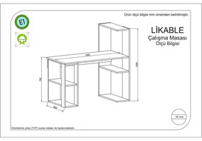 Birou 60x120 cm Likable - Gauge Concept