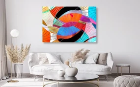 Tablou abstracție viu colorată