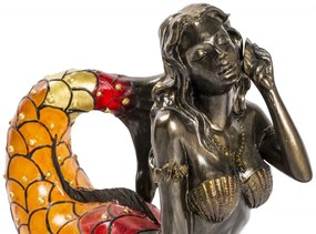 Lampa de masa Tiffany Mermaid h 19 cm