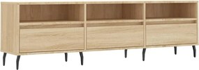 vidaXL Comodă TV, stejar sonoma, 150x30x44,5 cm, lemn prelucrat