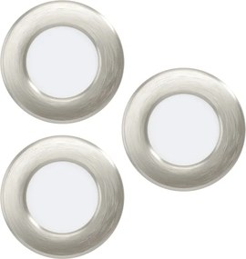 Eglo 901434 - Set 3x LED RGBW FUEVA-Z, plafonieră LED 2,8W/230V, 8,8 cm, IP44, crom