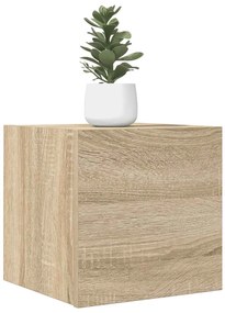 vidaXL Dulapuri TV montaj pe perete 2 buc. stejar sonoma 30,5x30x30 cm