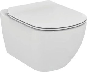 Set vas wc suspendat Ideal Standard Tesi Aquablade cu capac slim