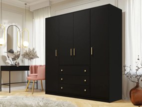 Dulap de haine Siembra D4 (negru). 1122972