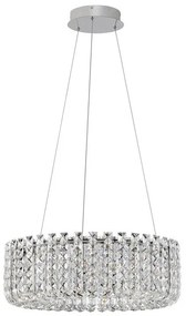 Lustra suspendata crom, cristale sticla CELYSIA 60cm
