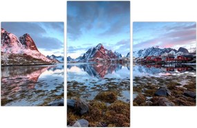 Tablou - Răsărit de soare deasupra Reine (90x60 cm)