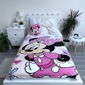 Pătură pentru copii Jerry Fabrics Minnie Flowers 02, 100 x 150 cm