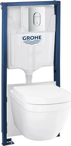 Set vas wc cu capac, clapeta si rezervor incastrat Grohe Euroceramic Rapid SL
