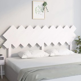 819236 vidaXL Tăblie de pat, alb, 178x3x80,5 cm, lemn masiv de pin