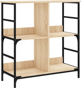 vidaXL Bibliotecă, stejar sonoma, 78,5x33x82 cm, lemn prelucrat