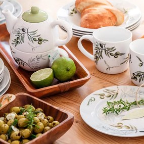 BANQUET Banquet set farfurii din porţelan OLIVES 18 buc