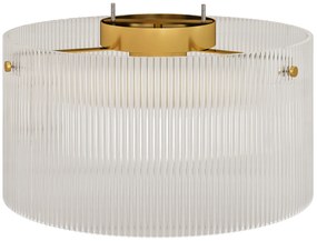 HOMCOM Plafonier LED 40W cu bază E27 modern pentru sufragerie, hol, sufragerie, bucătărie, transparent | Aosom Romania