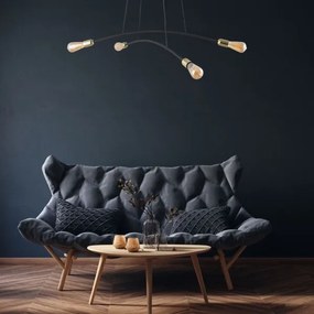 Lustră pe cablu HELIX 4xE27/15W/230V