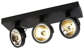 Spotlight de design negru reglabil cu 3 lumini - Go