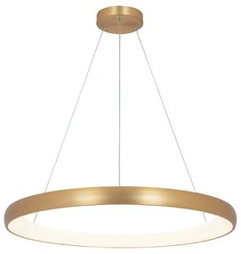 Lustra LED design modern circular Ring 80cm, Brushed Gold Matt
