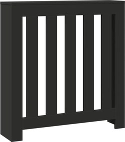 vidaXL Mască pentru calorifer, negru, 78x20x82 cm, lemn prelucrat