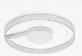 Lustra circulara aluminiu alb LED CCT SIENA 60cm