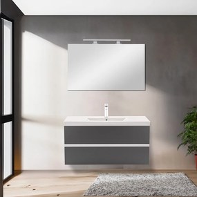 Dulap inferior Vario Forte 100 cu lavoar alb-antracit
