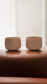 Pahar cafea NOVUM Margo Cappucino 330ml Flat White, Latte (Maro deschis Cacao cu Lapte)